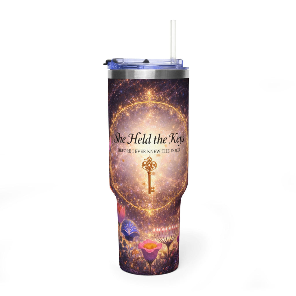 🌷 She Held the Keys - 40oz Vacuum Thermal Tumbler - Aurora Path Media66900759843352423691🌷 She Held the Keys - 40oz Vacuum Thermal TumblerBlack40oz
