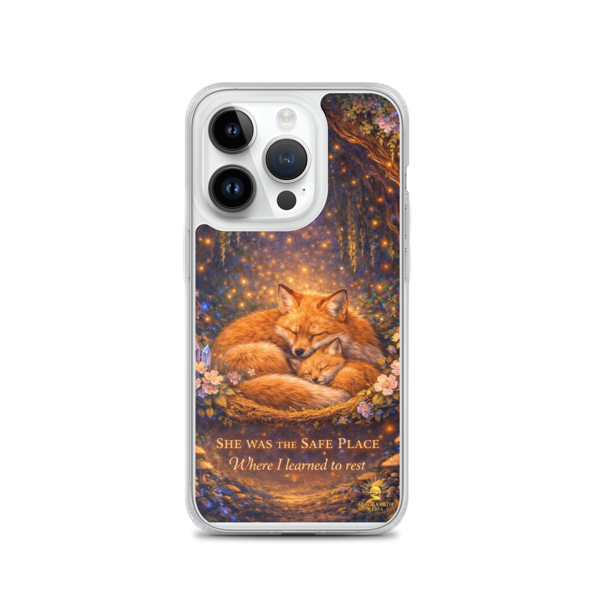 🌷She Was the Safe Place – MagSafe® Clear iPhone Case - Aurora Path Media2208270_20341Product mockupiPhone 14 Pro