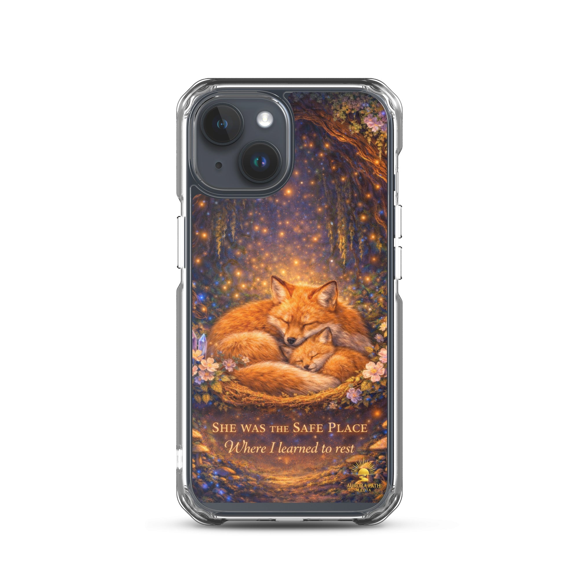 🌷She Was the Safe Place – MagSafe® Clear iPhone Case - Aurora Path Media2208270_20344Product mockupiPhone 15