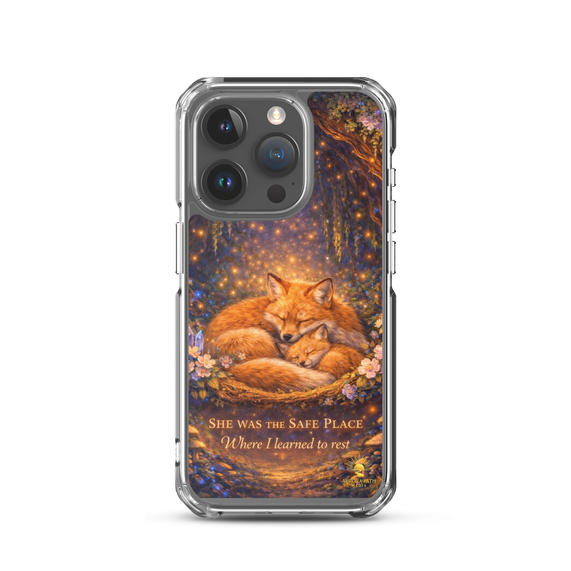 🌷She Was the Safe Place – MagSafe® Clear iPhone Case - Aurora Path Media2208270_20345Product mockupiPhone 15 Pro