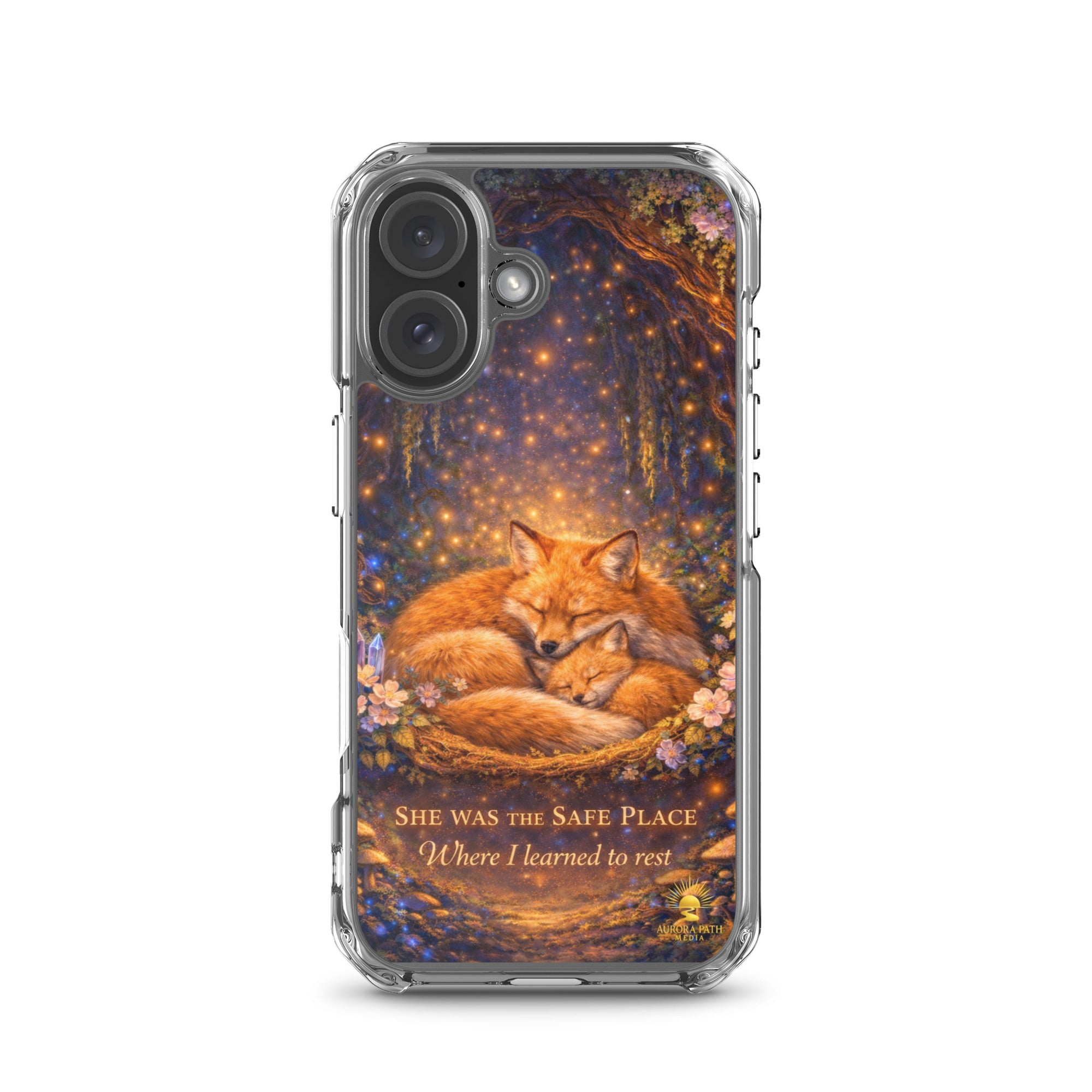 🌷She Was the Safe Place – MagSafe® Clear iPhone Case - Aurora Path Media2208270_20348Product mockupiPhone 16