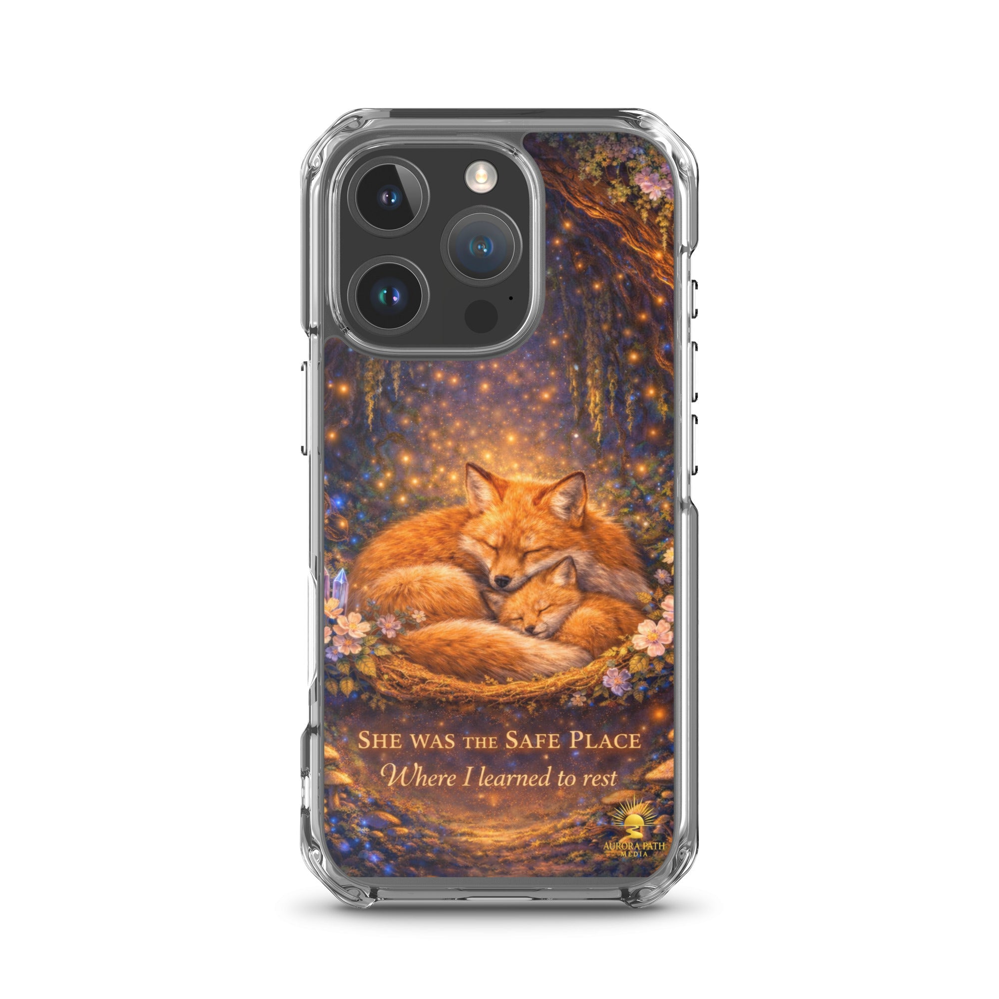 🌷She Was the Safe Place – MagSafe® Clear iPhone Case - Aurora Path Media2208270_20349Product mockupiPhone 16 Pro
