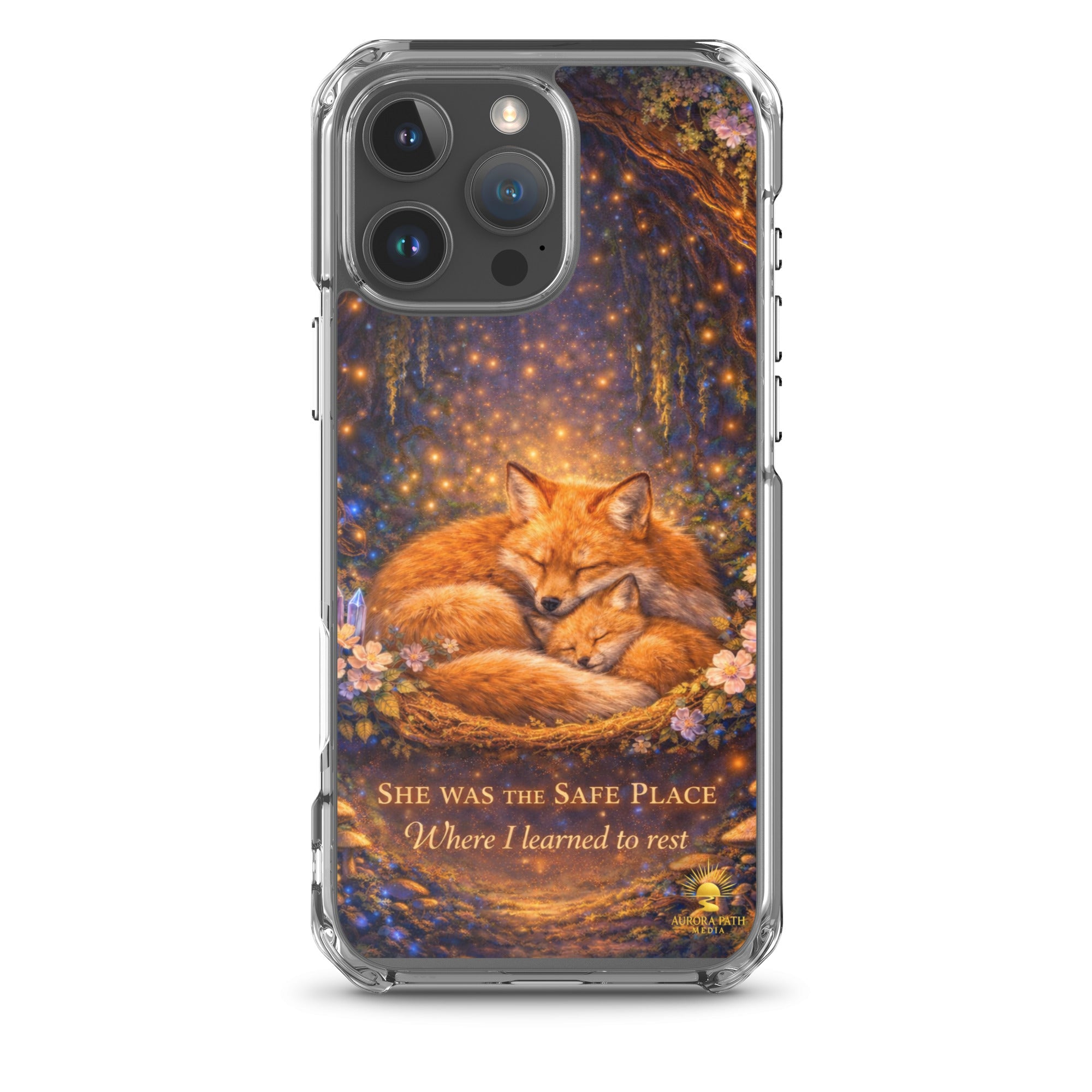 🌷She Was the Safe Place – MagSafe® Clear iPhone Case - Aurora Path Media2208270_20351Product mockupiPhone 16 Pro Max