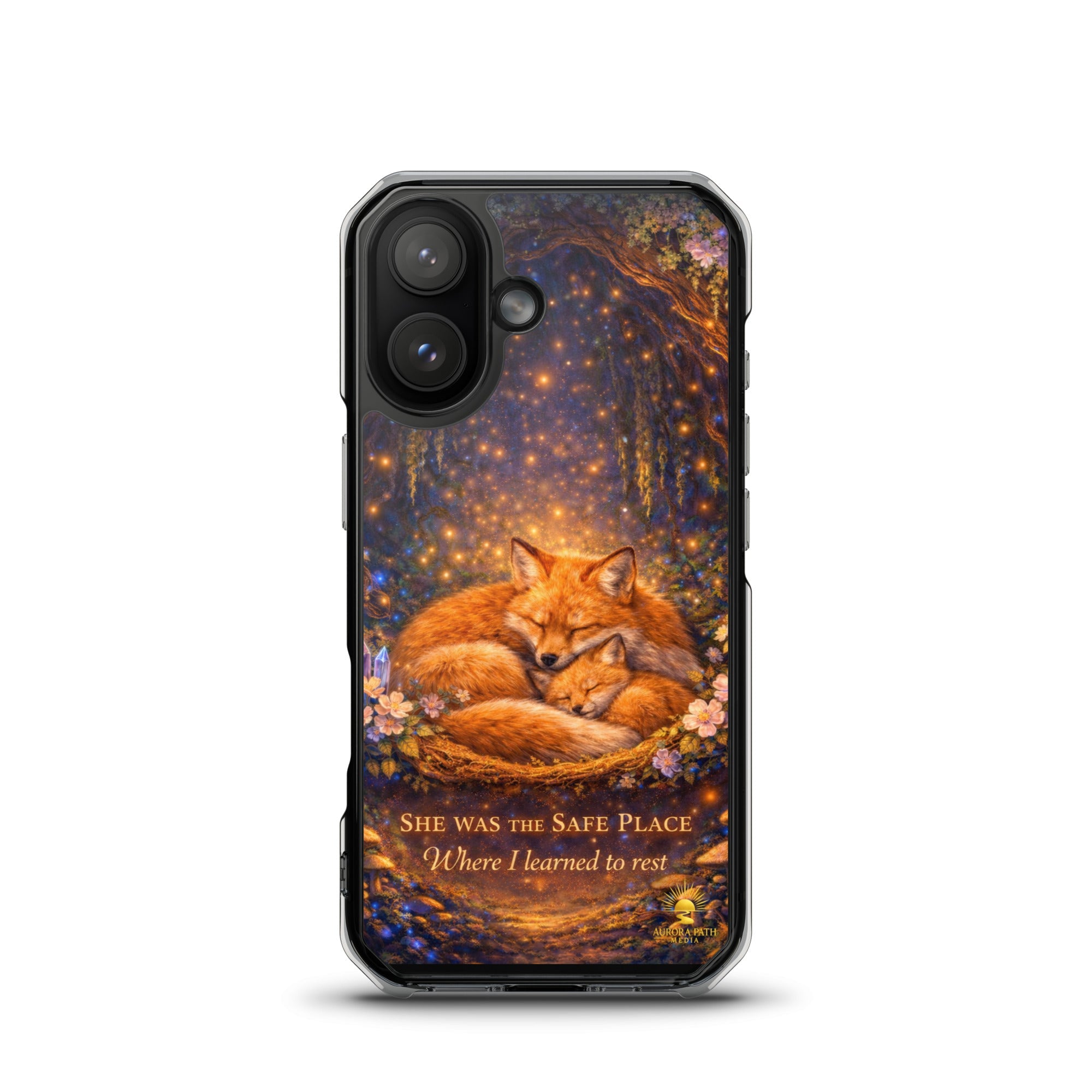 🌷She Was the Safe Place – MagSafe® Clear iPhone Case - Aurora Path Media2208270_33997Product mockupiPhone 17