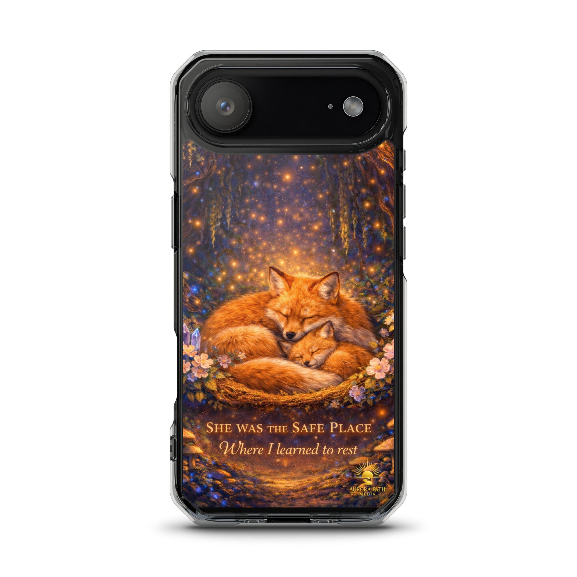 🌷She Was the Safe Place – MagSafe® Clear iPhone Case - Aurora Path Media2208270_33998Product mockupiPhone 17 Air