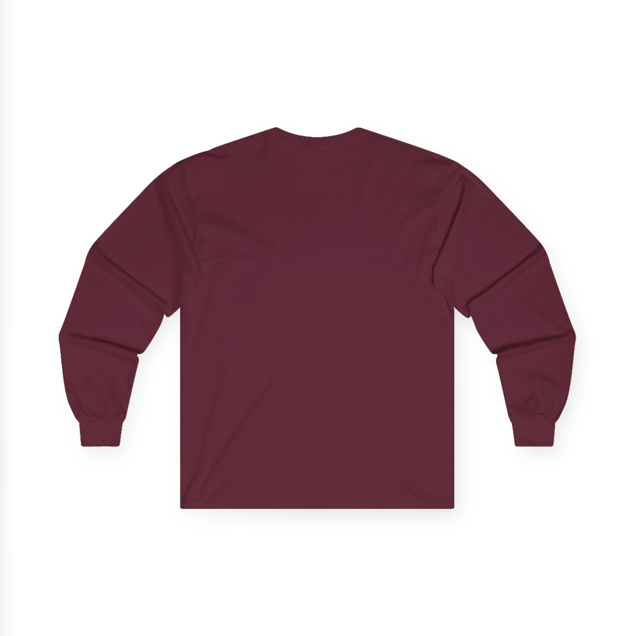 Spell & Bean Café Long Sleeve Tee — Witchy Coffee Lover Shirt - Aurora Path Media#original_value#SRed