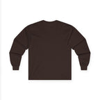 Spell & Bean Café Long Sleeve Tee — Witchy Coffee Lover Shirt - Aurora Path Media#original_value#SRed