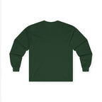 Spell & Bean Café Long Sleeve Tee — Witchy Coffee Lover Shirt - Aurora Path Media#original_value#SRed