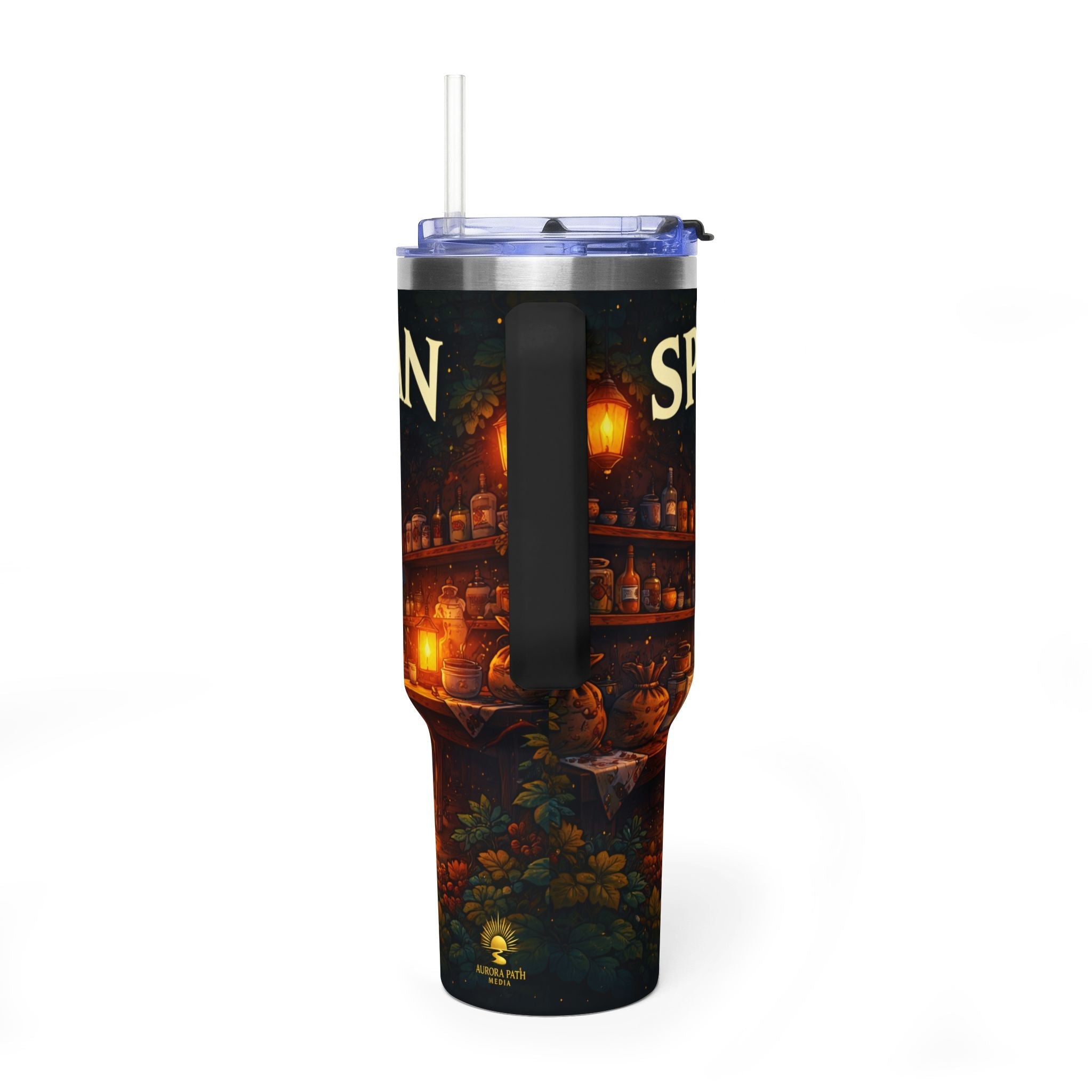 ✨ Stainless Steel Travel Mug — A Ritual for the Road / 40 oz - Aurora Path Media1736646668294927874117366466682949278741✨ Stainless Steel Travel Mug — A Ritual for the Road / 40 ozBlack40oz