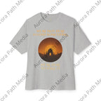 Unisex Oversized Boxy Tee - Aurora Path Media10023118365946980626Unisex Oversized Boxy TeeXSAthletic Heather