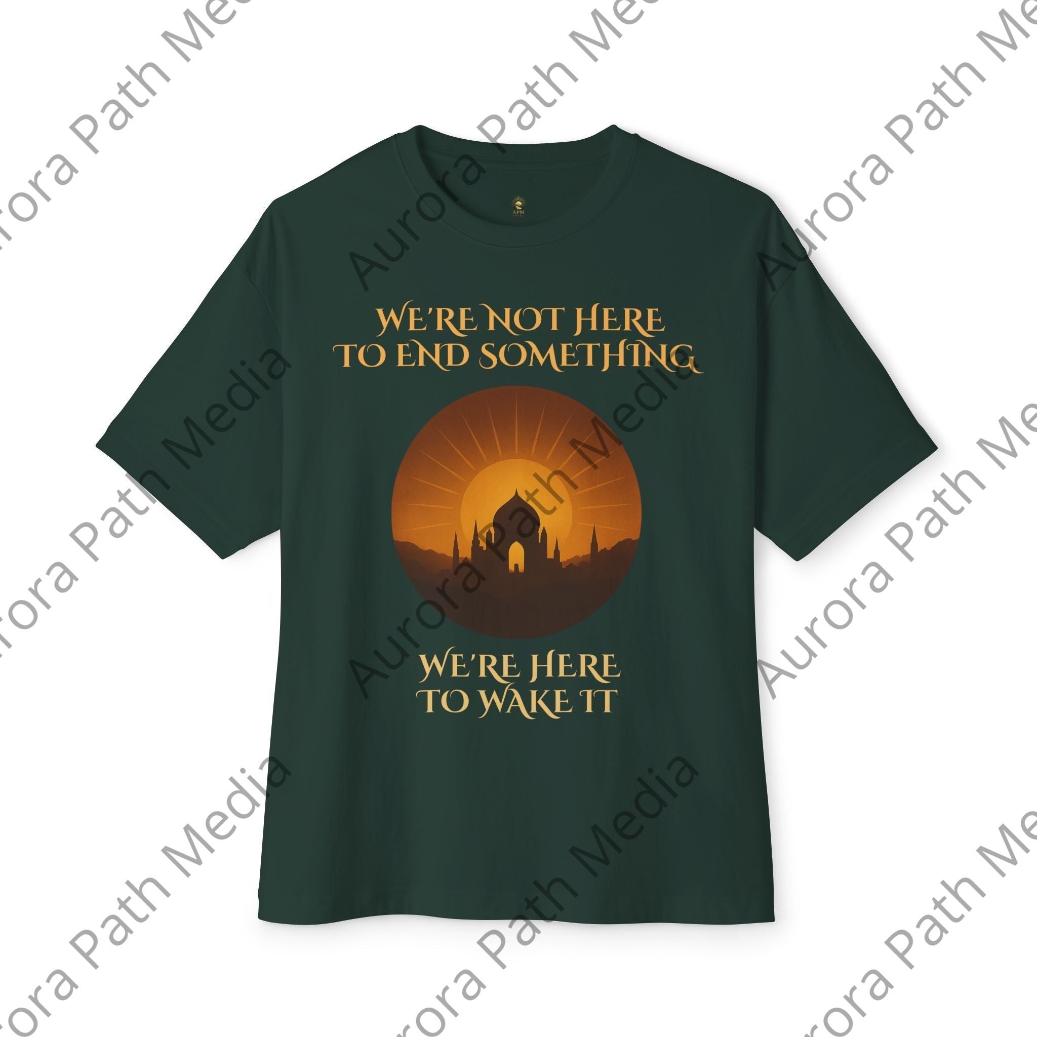 Unisex Oversized Boxy Tee - Aurora Path Media12821203593493732758Unisex Oversized Boxy TeeXSForest