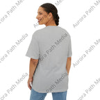 Unisex Oversized Boxy Tee - Aurora Path Media16736292525315852768Unisex Oversized Boxy TeeXSNavy