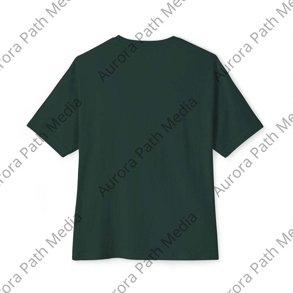 Unisex Oversized Boxy Tee - Aurora Path Media16736292525315852768Unisex Oversized Boxy TeeXSNavy