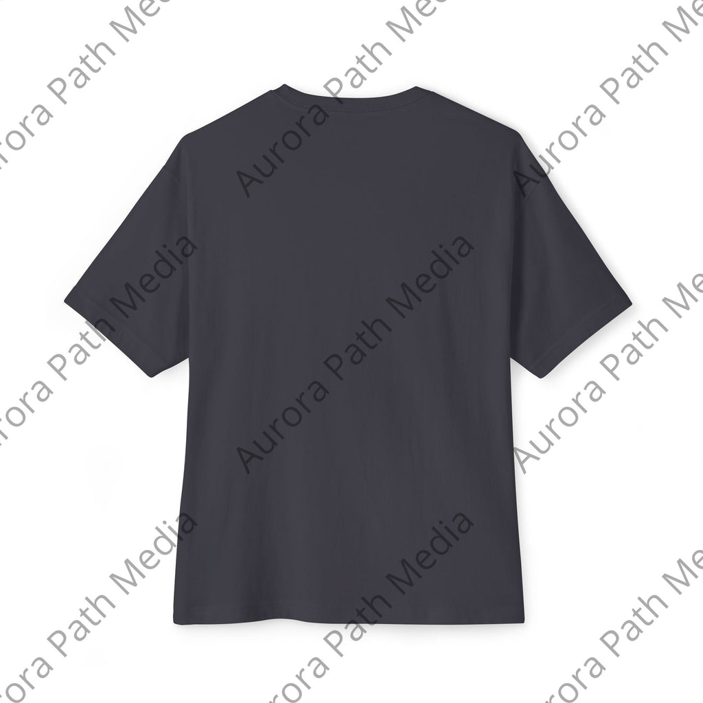 Unisex Oversized Boxy Tee - Aurora Path Media16736292525315852768Unisex Oversized Boxy TeeXSNavy