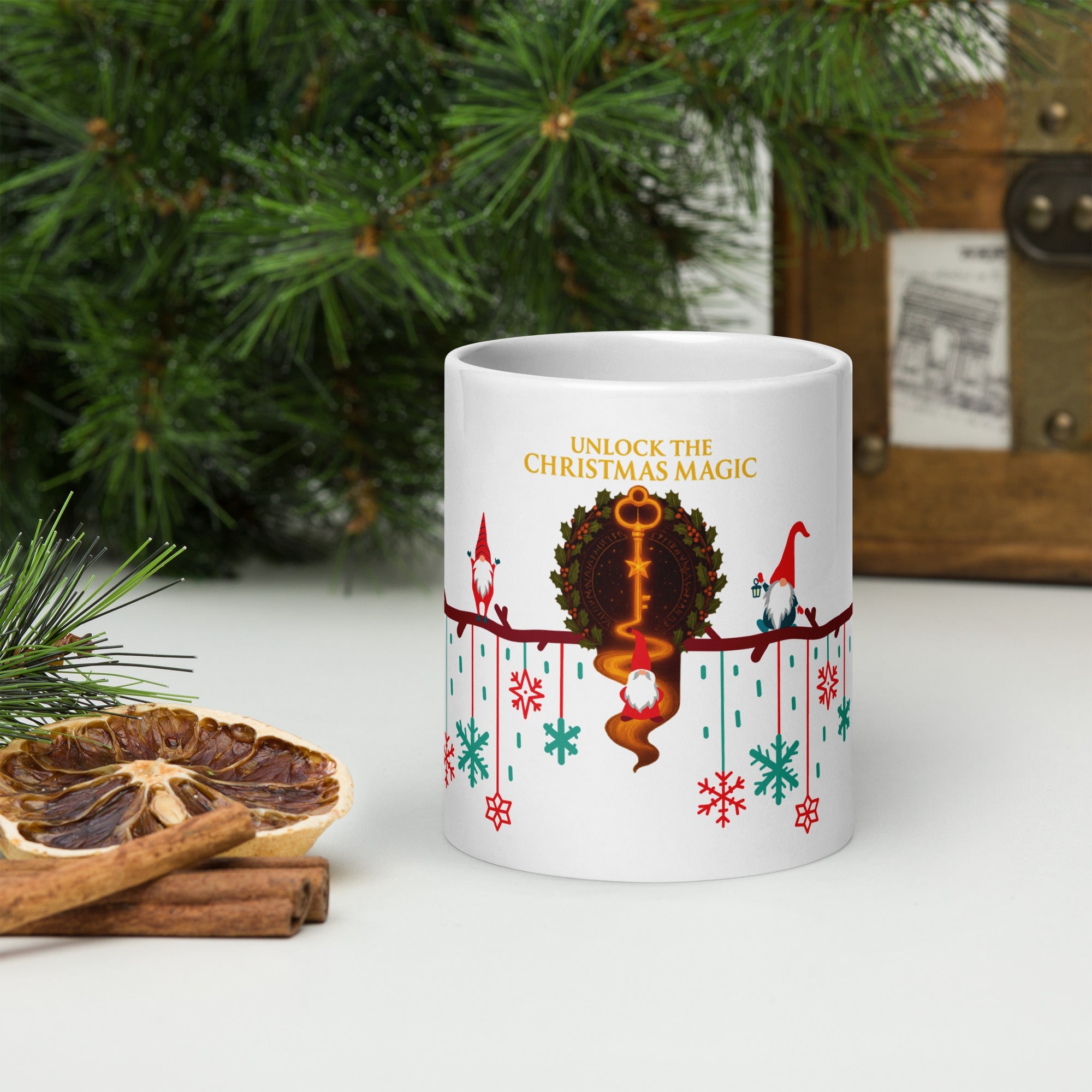 White glossy mug - Aurora Path Media1649028_16586Product mockup20 oz