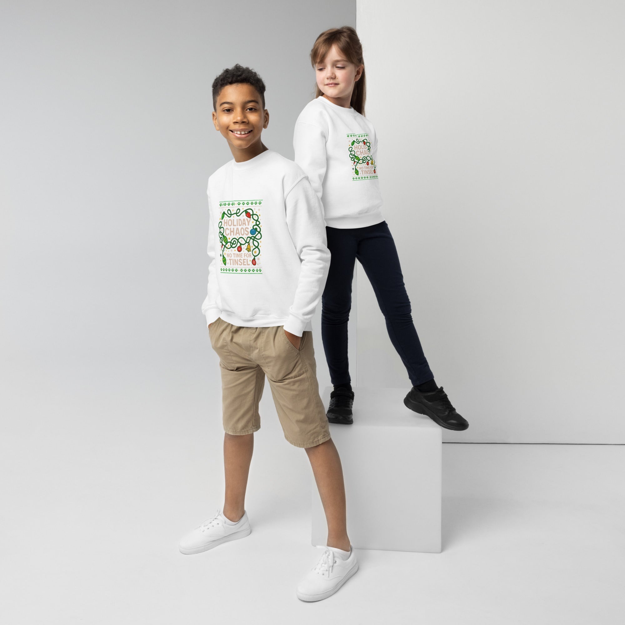 ❄️ Winter Relic — Youth Crewneck Sweatshirt - Aurora Path Media4031378_16834Product mockupXS