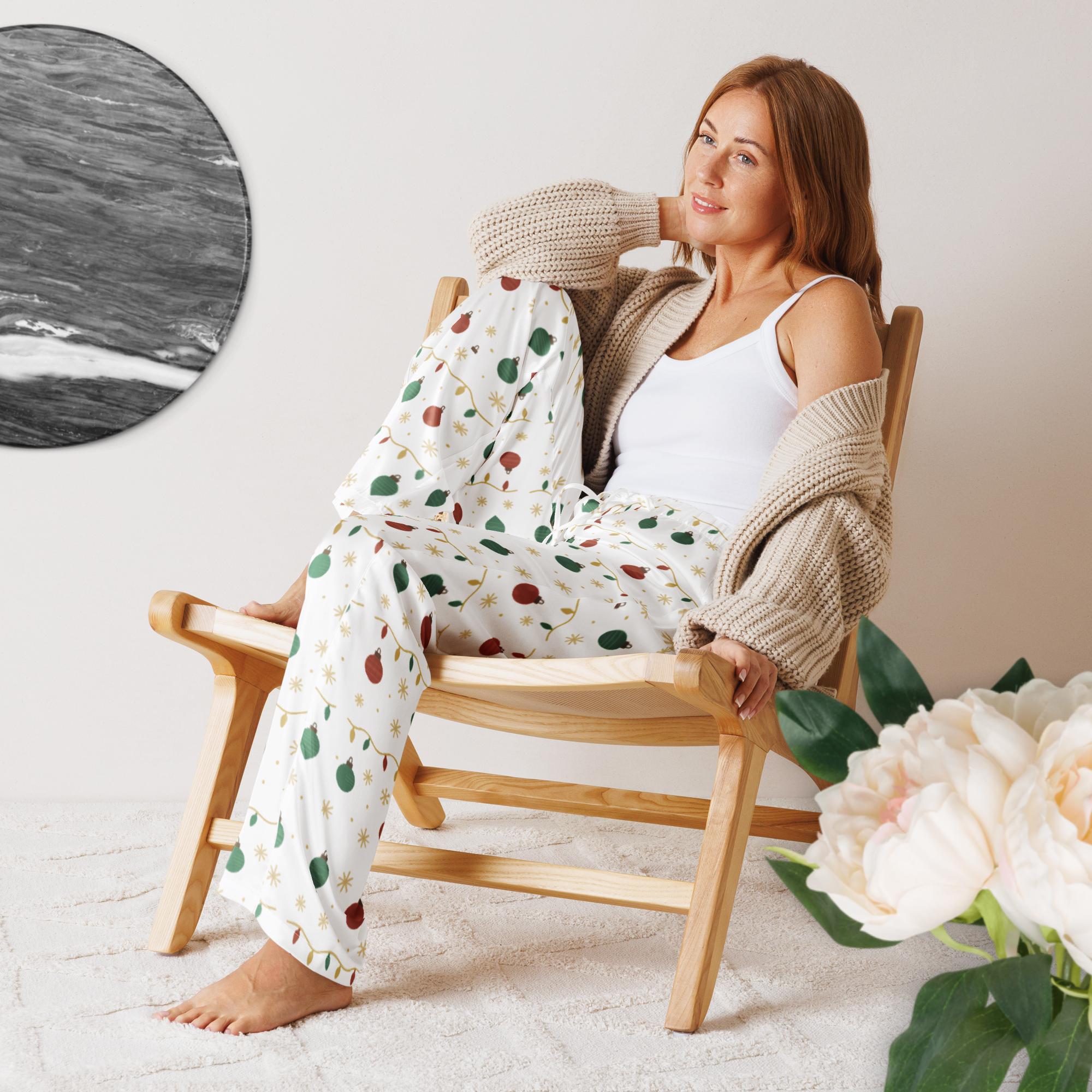 Luxurious & Comfy Silky Lounge Pants - 100% Polyester, Relaxed Fit, Decorative Piping - Aurora Path Media#original_value#XS